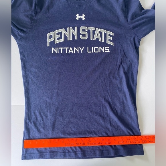 Under Armour Penn‎ State Long Sleeve Shirt Size Small Nittany Lions Navy Logo - Picture 8 of 10